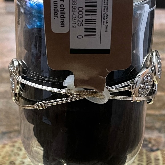 Bangle Bracelet Set with Shimmery Stones - Picture 6 of 6